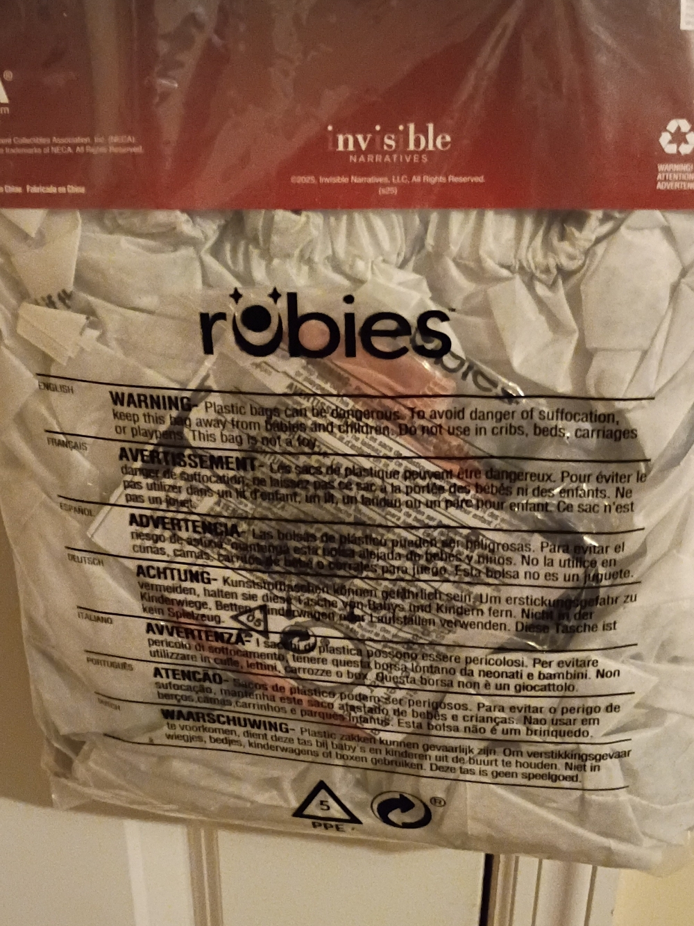 Rubie's White and Red Packaging Bag - Pets Reptile - Picture 2 of 7